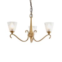 Endon Columbia brass 3lt Pendant