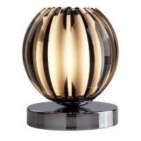 Searchlight Claw Touch Table Lamp Chrome Smokey Acrylic Frosted Glass