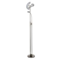 Searchlight Gio Led Mother & Child Floor Lamp Satin Nickel & Chrome