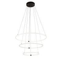 Searchlight Revolve 3 Light Led Ring Pendant, Matt Black