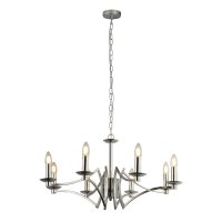 Searchlight Ascot 8 Light Pendant Antique Brass