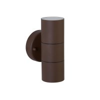 Searchlight Led Outdoor & Porch (Gu10 Led) Wall 2 Light Rust Brown