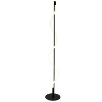Searchlight Serpent Led Table Lamp, Black With Acrylic