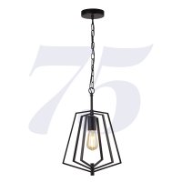 Searchlight Slinky Metal Adjustable Matt Black Pendant