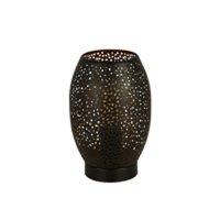 Searchlight Laser Table Lamp, Black And Gold