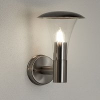 Searchlight Strand Outdoor Wall Light - Stainless Steel & Polycarbonate