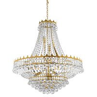 Searchlight Versailles- 13 Light (Dia 82cm) Clear Crystal Chandelier Gold Frame