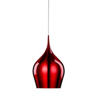 Searchlight Vibrant Red Pendant Dia 26cm