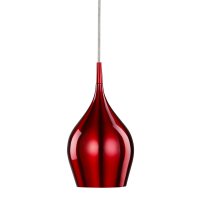 Searchlight Vibrant Red Pendant Dia 12cm