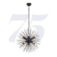 Searchlight Sputnik 10 Light Pendant Black