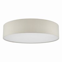 Cierro 6 Light Flush Taupe With Diffuser 80cm