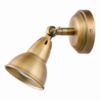 Nathaniel 1 Light Single Spotlight Aged Brass