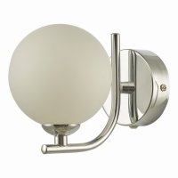 Cradle 1 Light Wall Light Polished Chrome Opal Glass