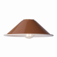 Accessory 1 Light Easy Fit Metal Shade Gloss Red/Umber 18cm