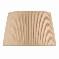 Lyzette Taupe Faux Silk Tapered Drum Shade 36cm
