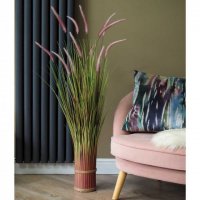 Faux Bouquet - Lilac Grass Tails