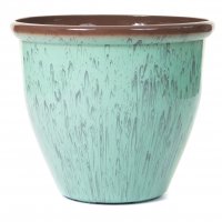 Creekwood Running Glaze Planter 40cm - Green