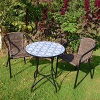 Summer Terrace Nassau Bistro Table With 2 San Remo Chairs