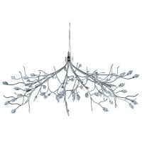 Searchlight Astbury 8 Light Pendant Chrome Metal & Acid Glass