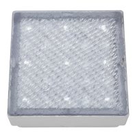 Searchlight Led Outdoor&Indoor Recessed Walkover Clear Small Square-White Led