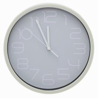 SiL 20cm Basic Grey Clock