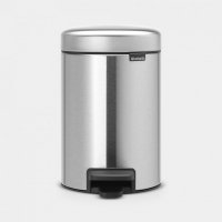 Brabantia newIcon 5 Litre Pedal Bin in Matt Steel