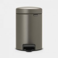 Brabantia NewIcon 3 Litre Pedal Bin - Platinum