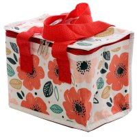 Puckator Woven Cool Bag Lunch Bag - Poppy Fields Pick of the Bunch