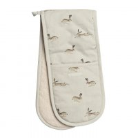 Sophie Allport 100% Cotton Double Oven Glove - Hare