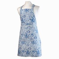 William Morris Blue Compton Halter Apron