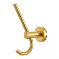 Miller Bond Double Hook - Polished Brass