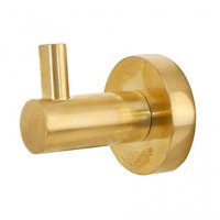 Miller Bond Single Hook - Polished Brass