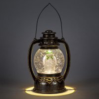 SnowTime The Snowman LED Water Globe Lantern 20cm