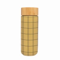 &Again 350ml Ceramic Travel Mug with Bamboo Lid - Olive