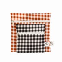 &Again Cotton Zipped Snack Bags (Pack of 2)