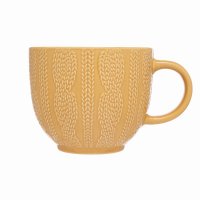 Siip Fundamental Embossed Knit Mug - Mustard