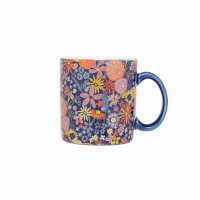 Siip Fundamental Vicky Yorke Designs Posy Floral Mug - Navy