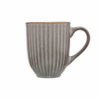 Siip Ribbed Mug Dark Grey
