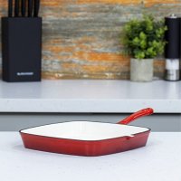 Blackmoor Cast Iron 24cm Griddle Pan -  Red