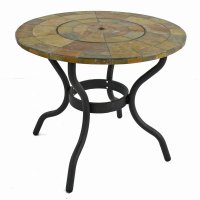 BAYFIELD FIREPIT 89cm Patio Table