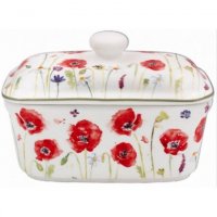Lesser and Pavey Poppy Field Butter Dish
