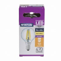 Status 4w SES Warm White Dimmable Round LED Bulb