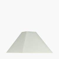 Pacific Lifestyle Pyramid 35cm Cream Cotton Tapered Square Shade