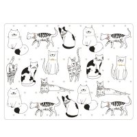 The English Tableware Company - Playful Pets Set of 4 Placemats - Cats