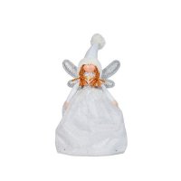 Three Kings Seasonal Plush Decor Fairy Magic Tree Topper - White