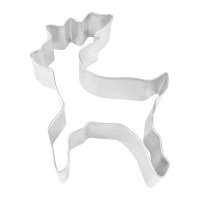 Anniversary House  Reindeer Tin - Plated Cookie Cutter