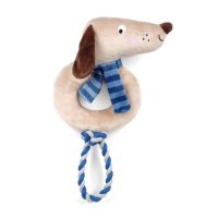 Zoon Plush Dog Toy - Frankie Rope Ring