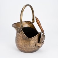 Inglenook Premium Coal Bucket Antique Brass Finish