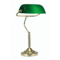 Oaks Lighting Bankers Lamp Polished Brass