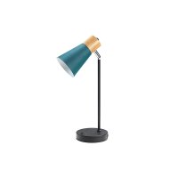 Oaks Lighting Sylva Table Lamp with USB Teal